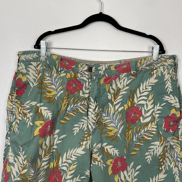 Tailor Vintage shorts mens 40 reversible stripes and floral 4 pocket multicolor - Picture 8 of 12